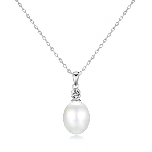 Sterling silber weiße perle - sterling,