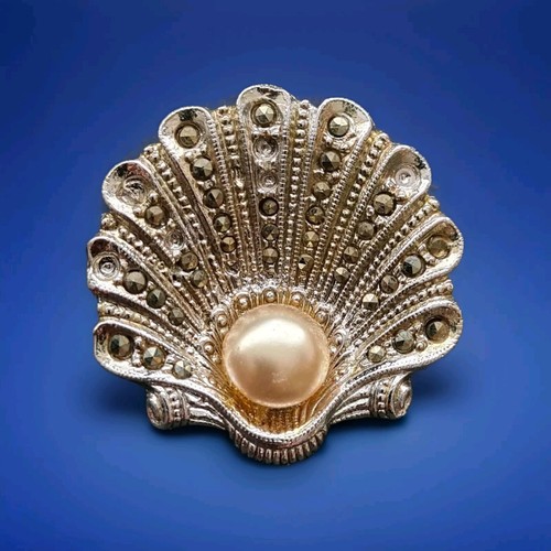 Vintage brosche silberfarben - vintage,