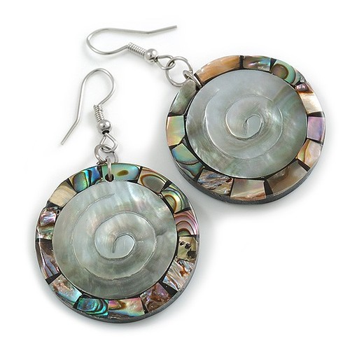 Grau abalone runde - mm, l/grau/abalone