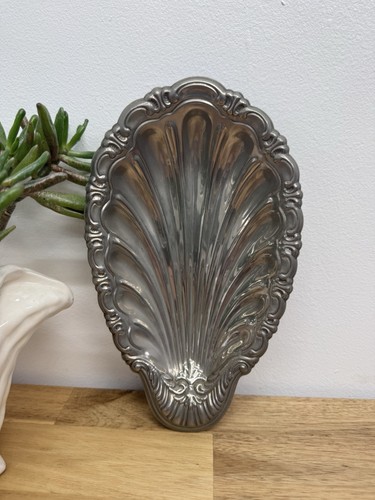 Vintage versilberte muschel - versilberte,