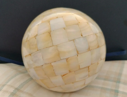 Perlmutt deko kugel - deko, creme